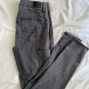 American Eagle Gray Skinny Jeans